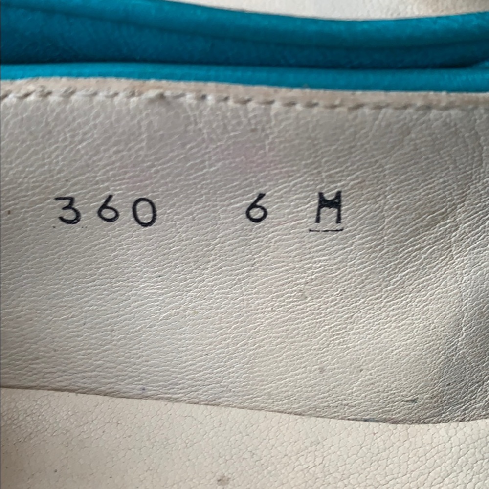 DONALD J PLINER Vintage Teal Loafer with Silver Charms - Picture 9 of 9